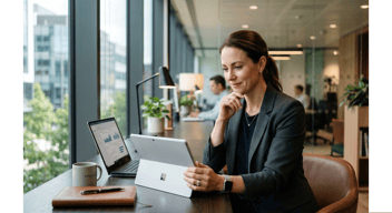Image of a woman contemplating her organic strategy now that ChatGPT turned on CPC for ads
